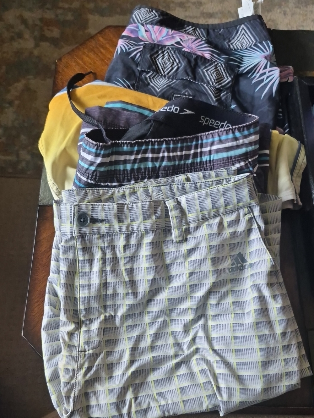 Mens Board Shorts Size 36 Lot Of 4 Adidas,speedo,quicksilver,Billabong